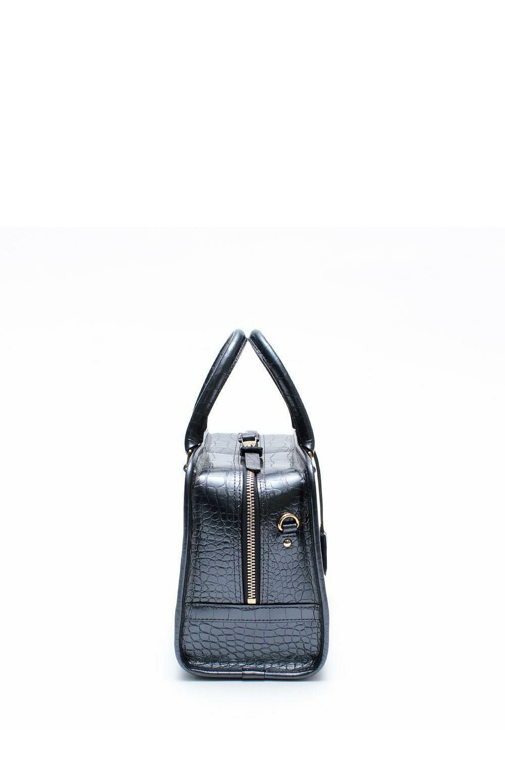 クロコ型押しヘリ巻きボストン28cm | A.D.M.J.公式オンラインストア