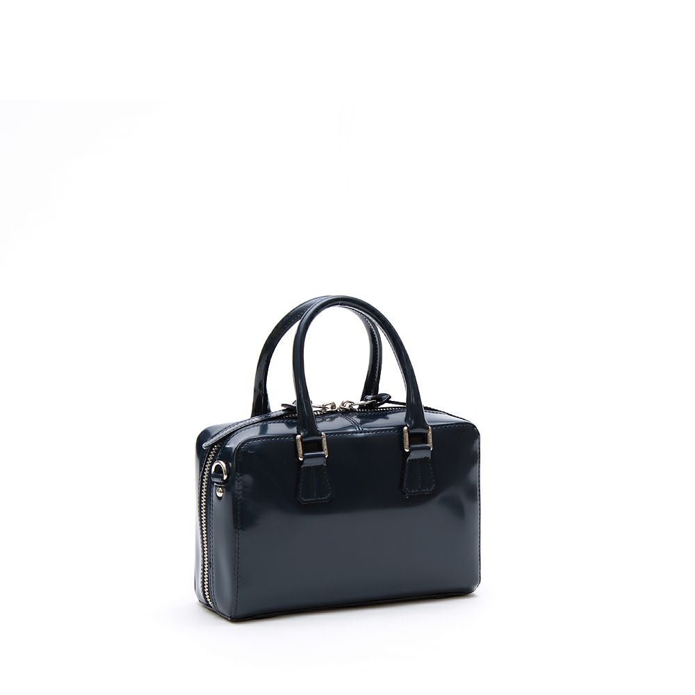 ◾︎美品◾︎ A.D.M.J. カルヴィボストン バッグ ガラスレザー ネイビー カルヴィボストンS | A.D.M.J.公式オンラインストア