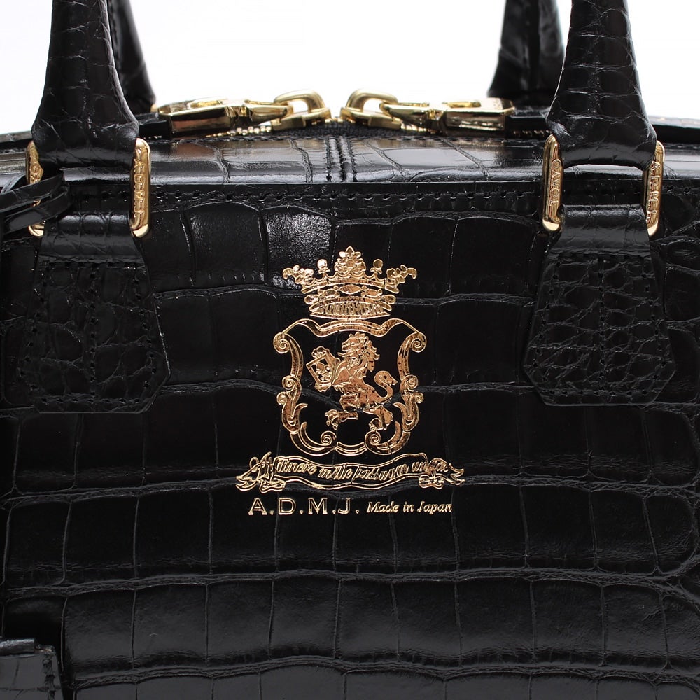 7月中旬~末頃入荷予定】クロコ型押し/ザ・ビーボストン25cm(Dカン+) 7月中旬~末頃入荷予定】クロコ型押し/ザ・ビーボストン25cm(Dカン+)