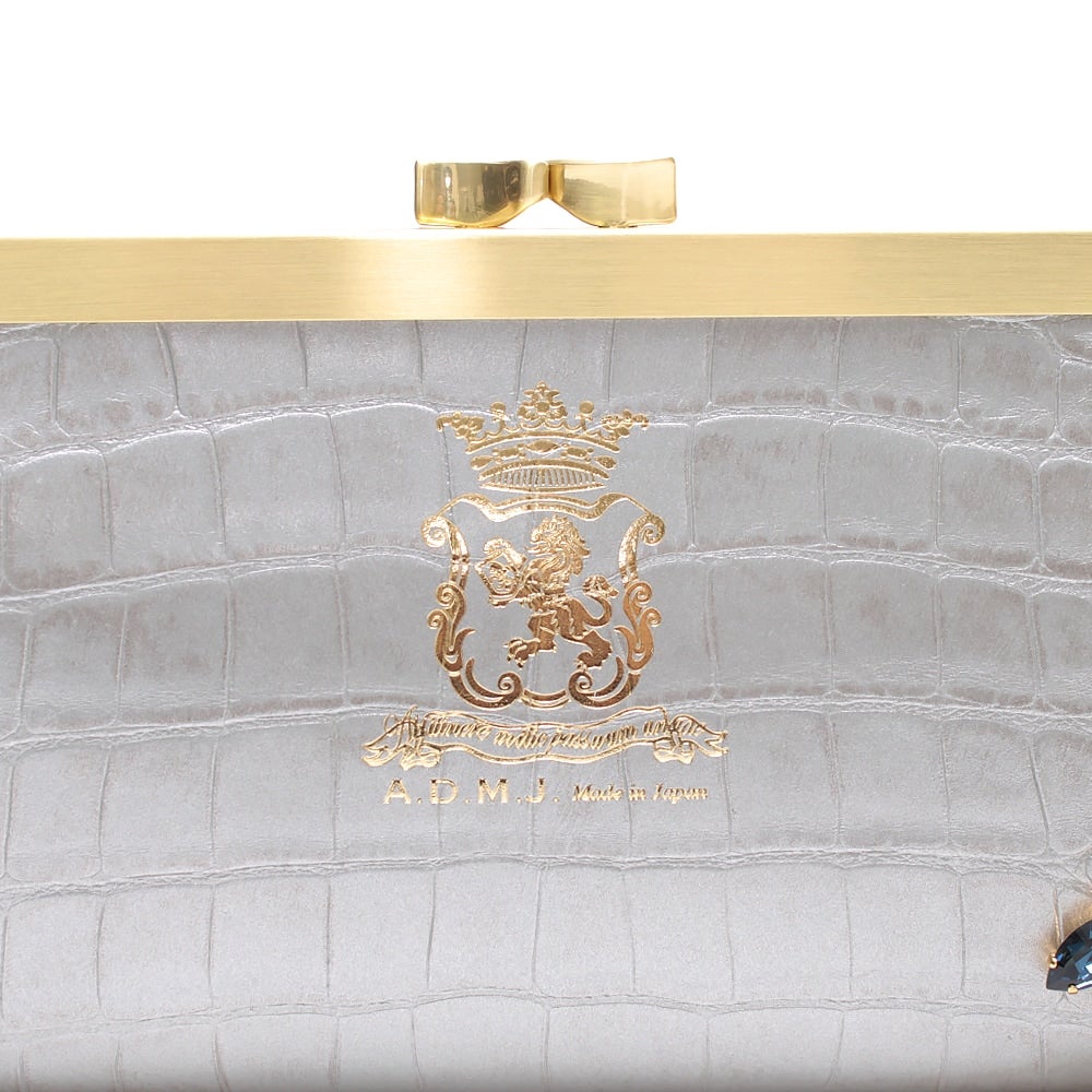 7月中旬～末頃入荷予定】クロコ型押し/ザ・ビーガマグチウォレット