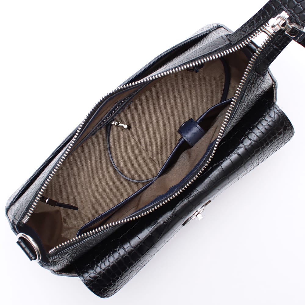 数量限定特別価格】【9月末頃入荷予定】クロコ型押し/ターンロック