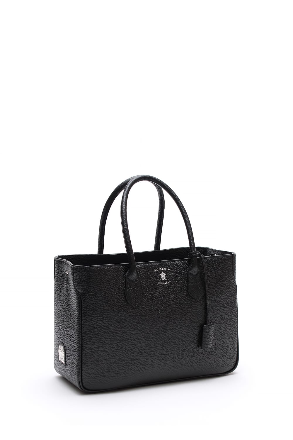 ADMJ トートバッグ 黒 ナイロン レザー クラウン ロゴ ハンドバッグ TOTE BAG | A.D.M.J.公式オンラインストア